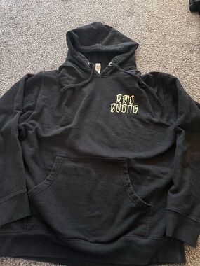 Black Raid Goons Hooded Sweatshirt with Small Chest Logo and back art